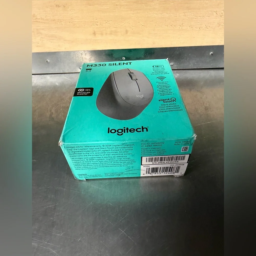 Logitech M330 Silent Wireless Mouse - Silver